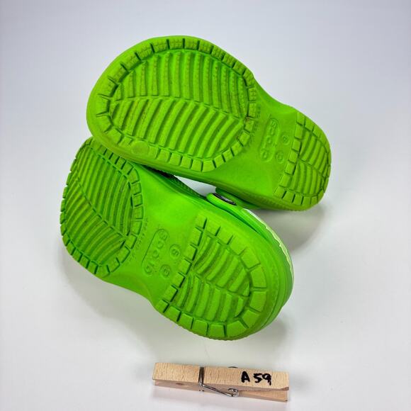 Crocs Classic I Am Dinosaur Clog Green Slip On Lightweight 209700 Youth Size 9 - Picture 10 of 10